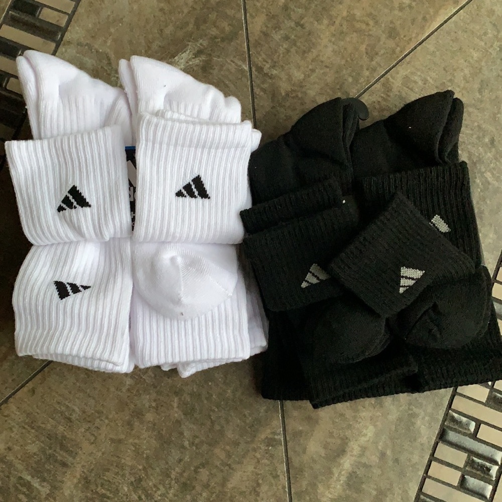 2 x 6 pairs socks set Adidas Cushioned Crew - Picture 6 of 10